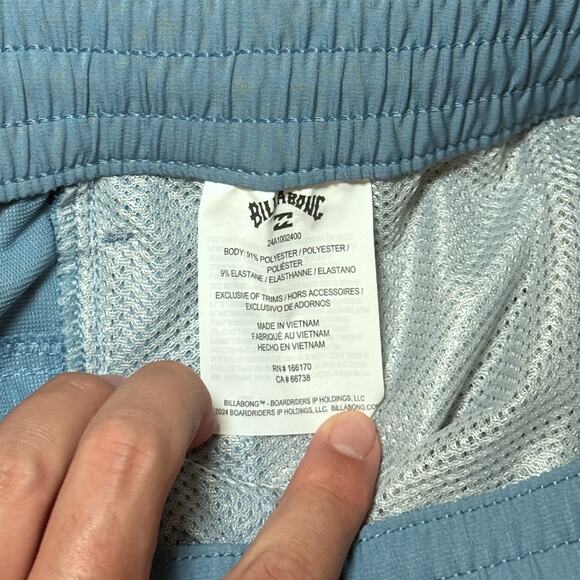 Billabong Dexter EW Hybrid 19 Blue Shorts Size L NWT 24A1002400-VNI - Picture 6 of 7